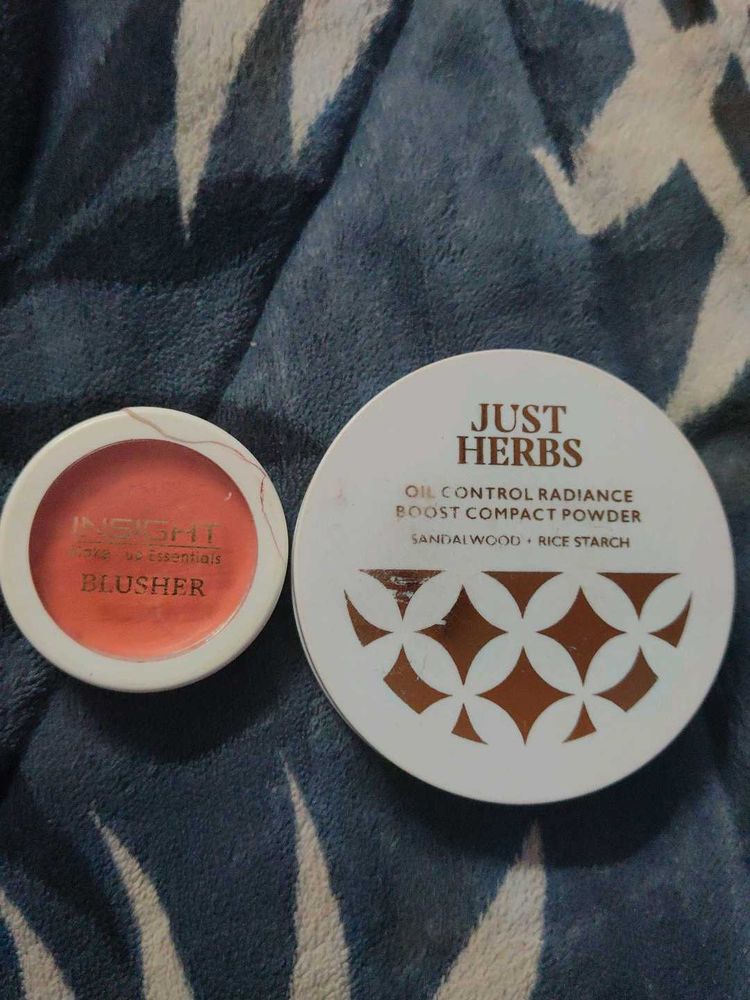 Insight Blusher &amp; Just Herbs Compact Powder