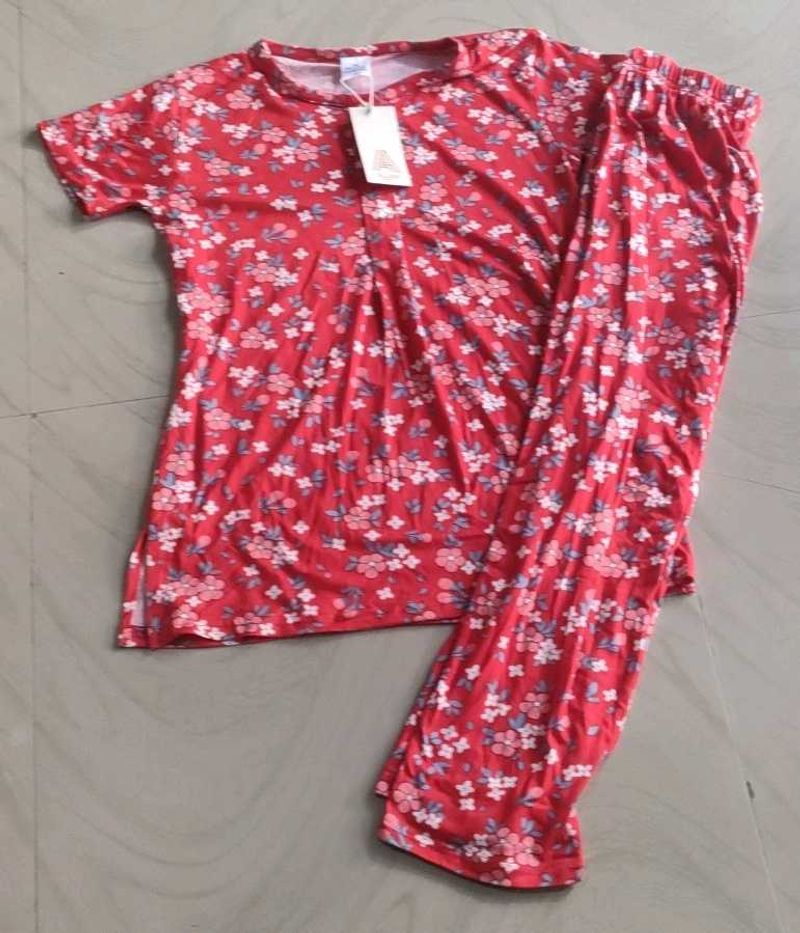 Floral Print Pajama Set