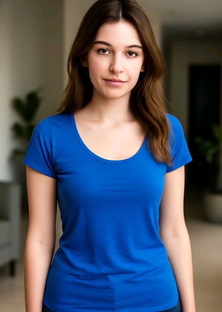 💙 Bold Blue Basic Tee – Everyday Comfort 💙