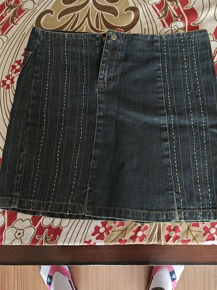 Short Denim Skirt