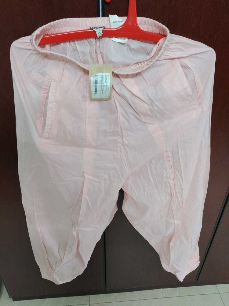 Palazzos peach cotton