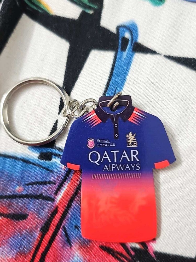 Virat Kohli RCB IPL Jersey Keychain