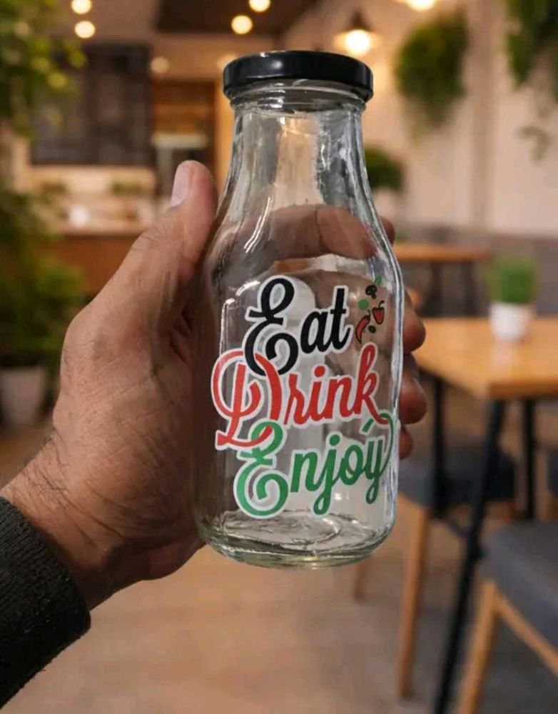 New Pack of 6 glass bottles