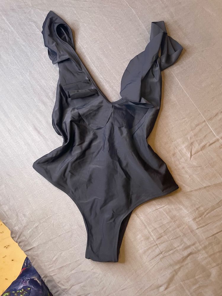 Chic Black One-Piece Swimsuit