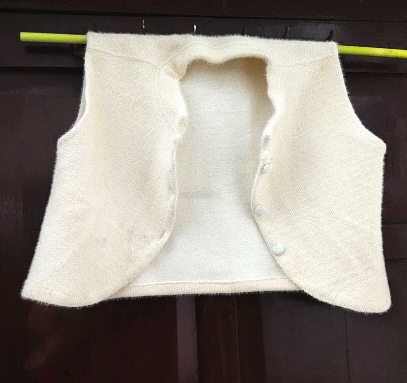 Cream Knit Vest