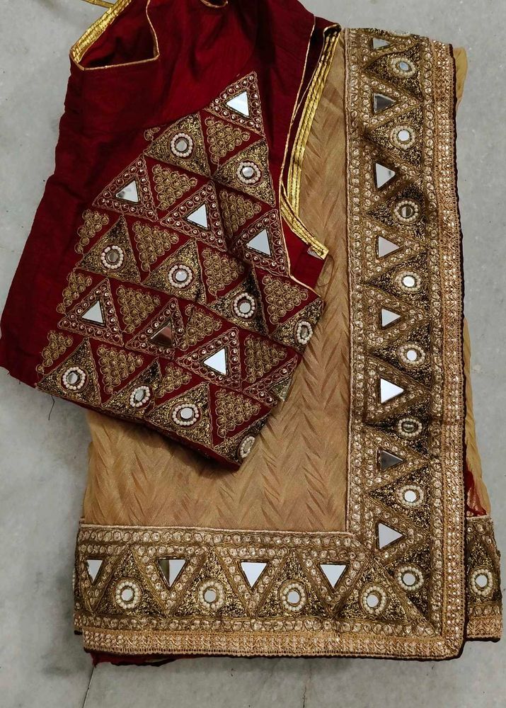 Embroidered Saree with Blouse