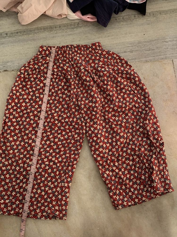 Boho Floral Print Palazzo Pants