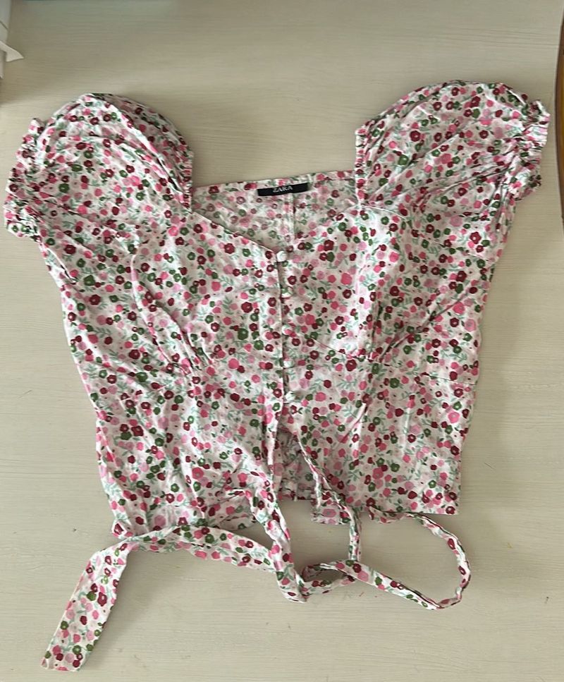 Zara Cotton Ladies Crop Top