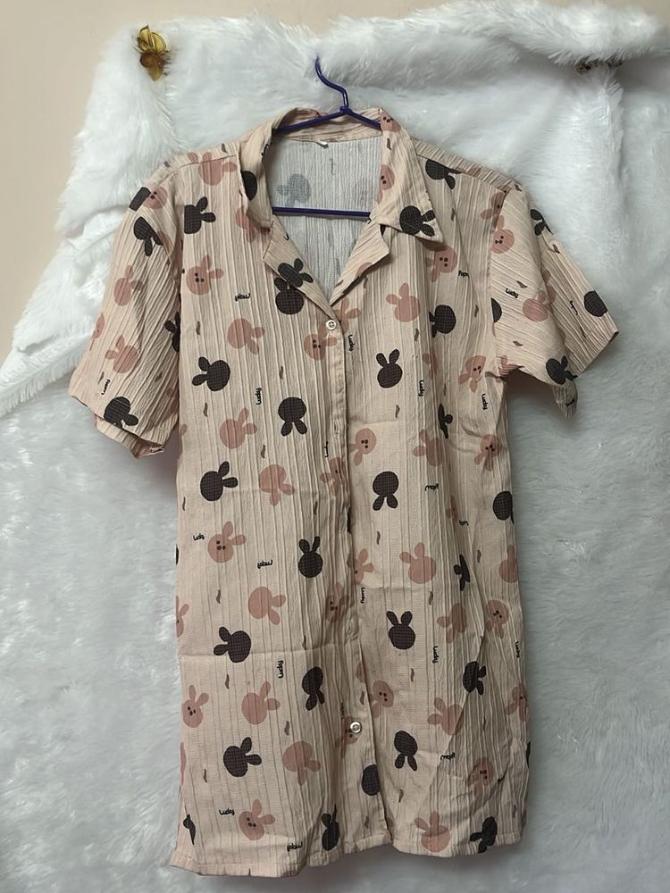 Cute Bunny Pajama Shirt