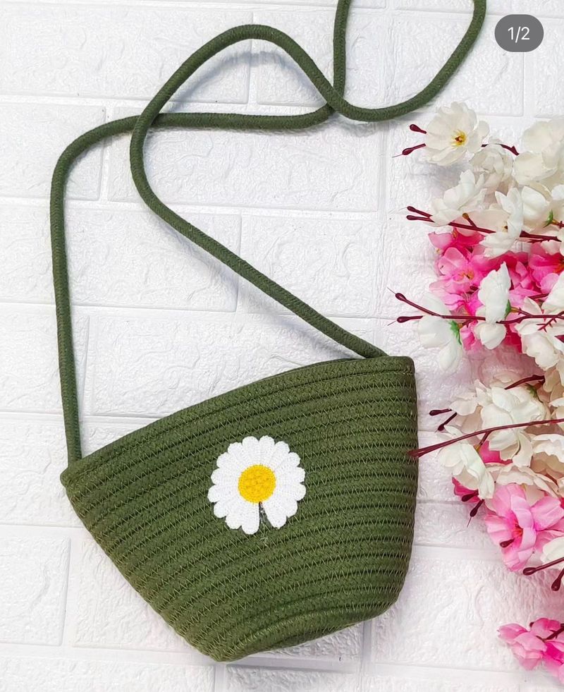 Olive green sling bag