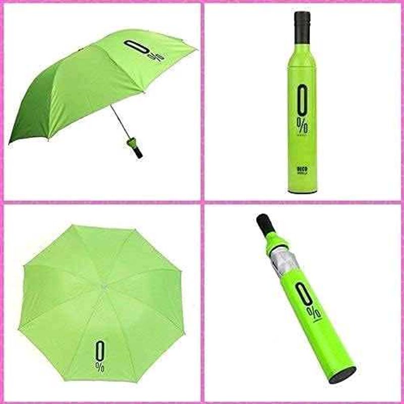 Green Wine Bottle Umbrella