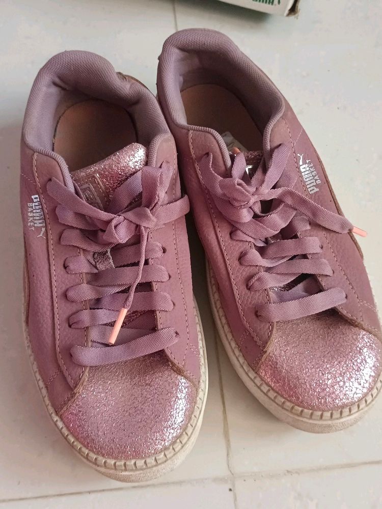 Puma Basket Platform Bling Sneaker