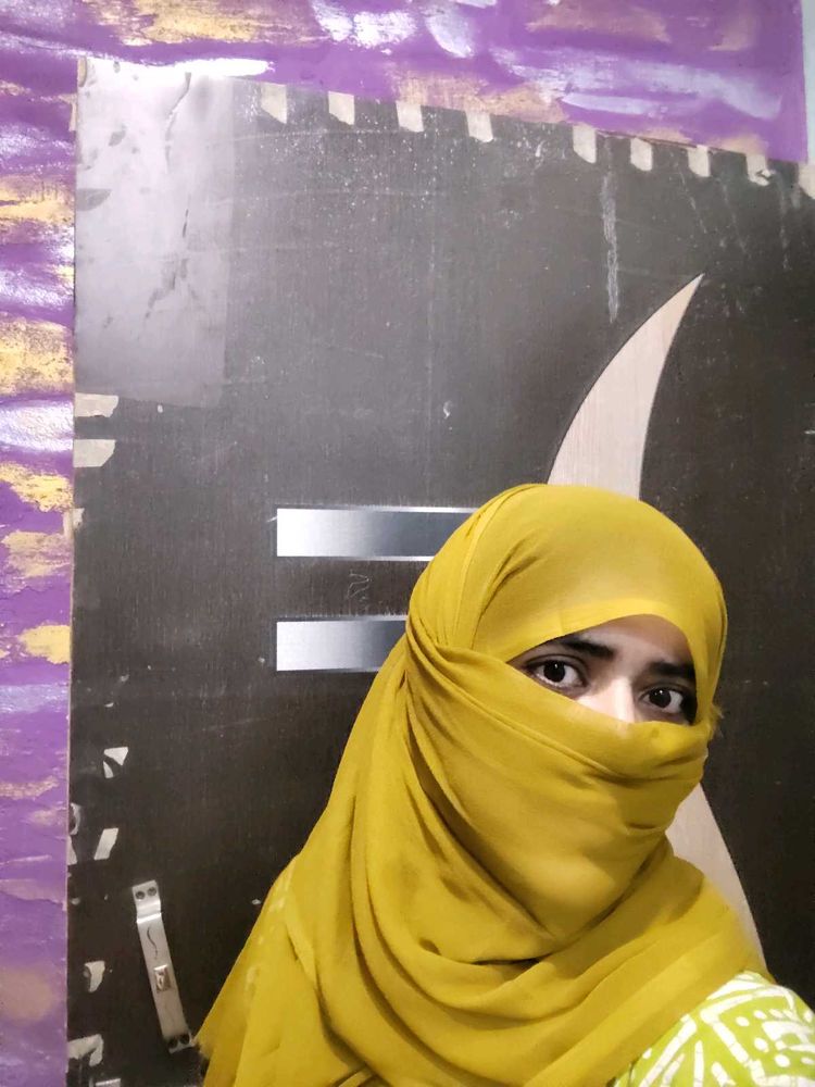 Vibrant Yellow Hijab Set