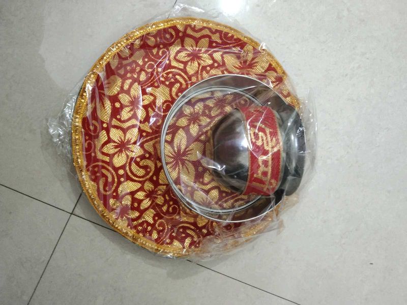 Decorative Pooja Thali Set