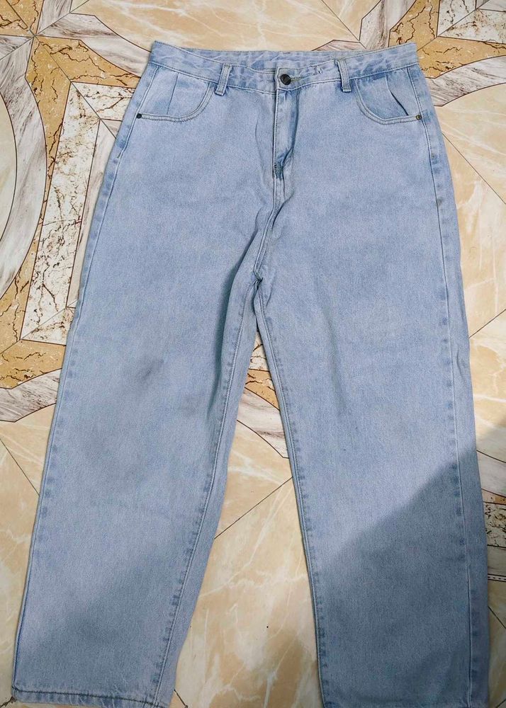 Light Wash Wide Leg Jeans