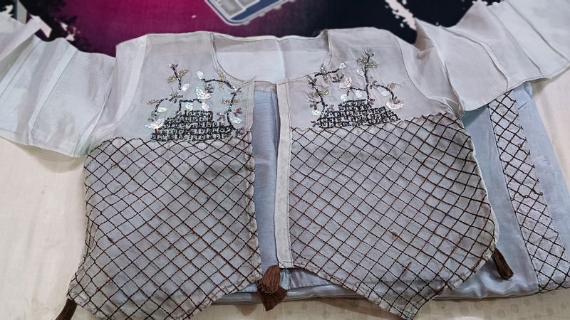 Royal &amp; Designer Saree With Jacket Style Blouse
