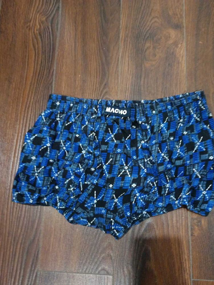 MACHO Men's Blue Printed Boxers xxl