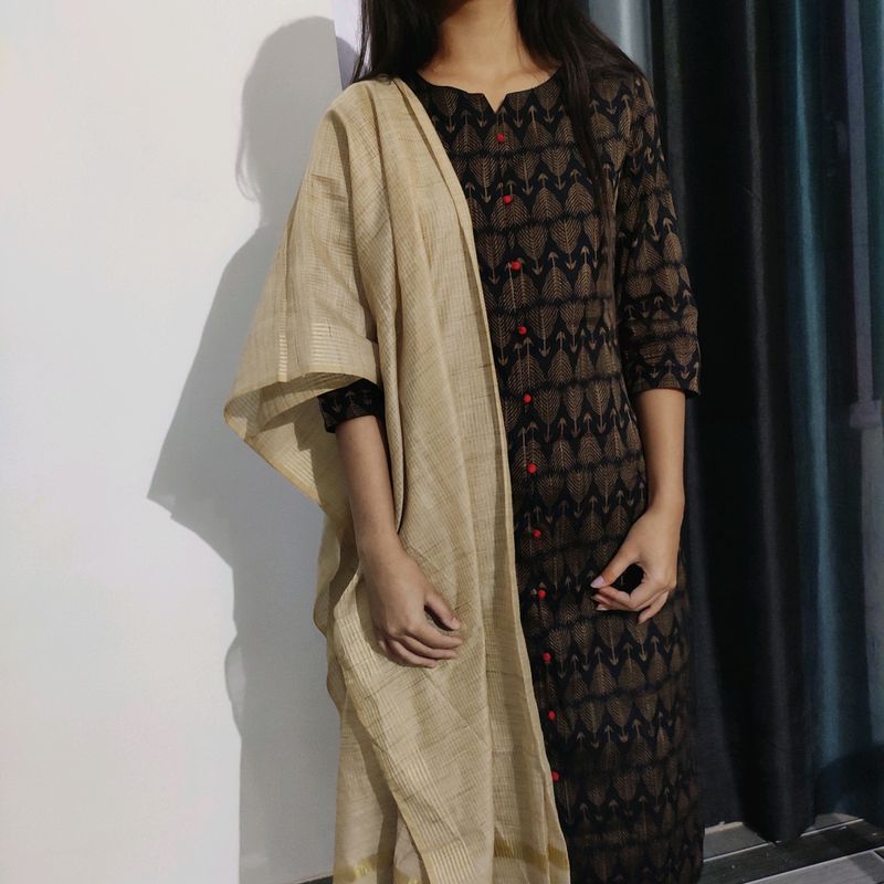 Offer !!Women Kurti, Churidar, Dupatta Set