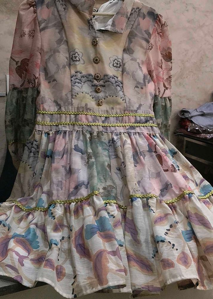 Beautiful Floral Print Gown