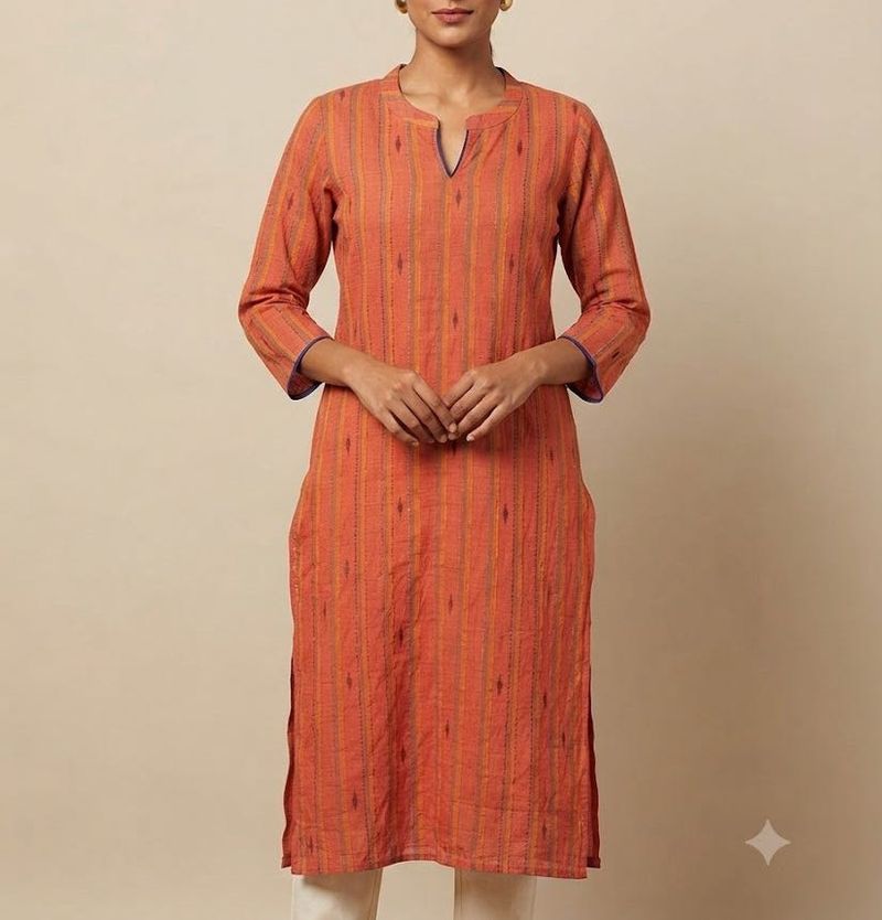 Vibrant Striped Kurta