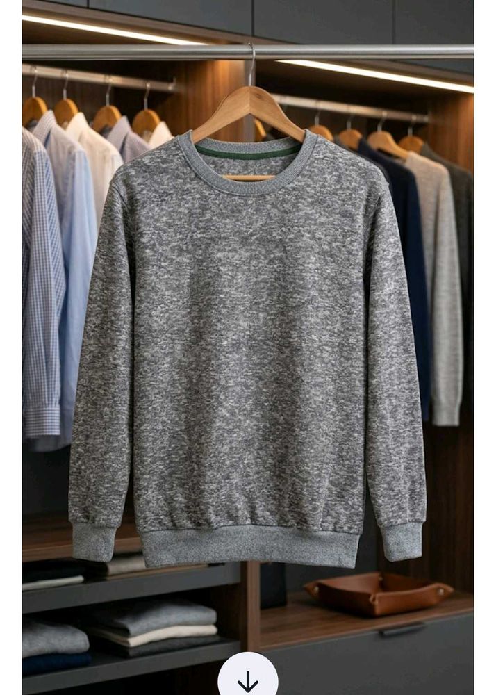 Men's Grey Melange Sweatshirt