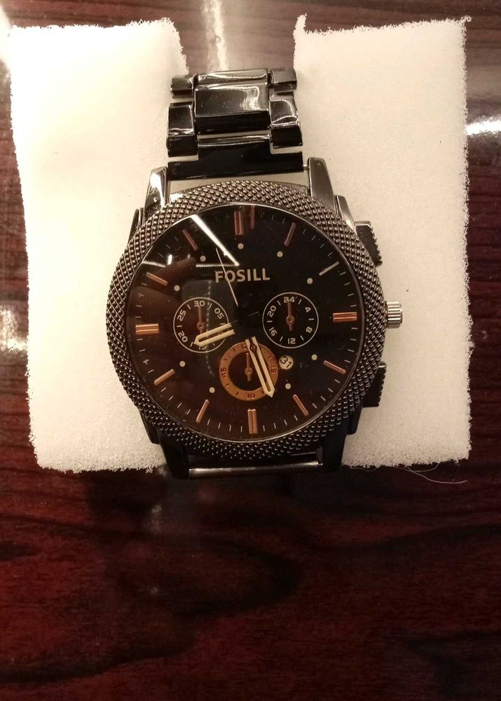 fossil new men's black watch !