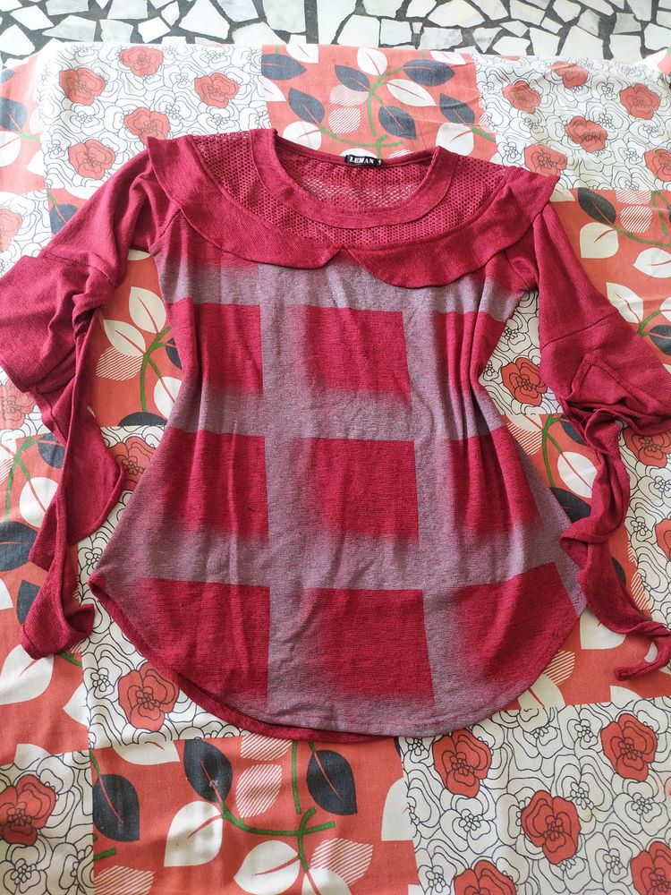 A Beautiful Mahroon Top
