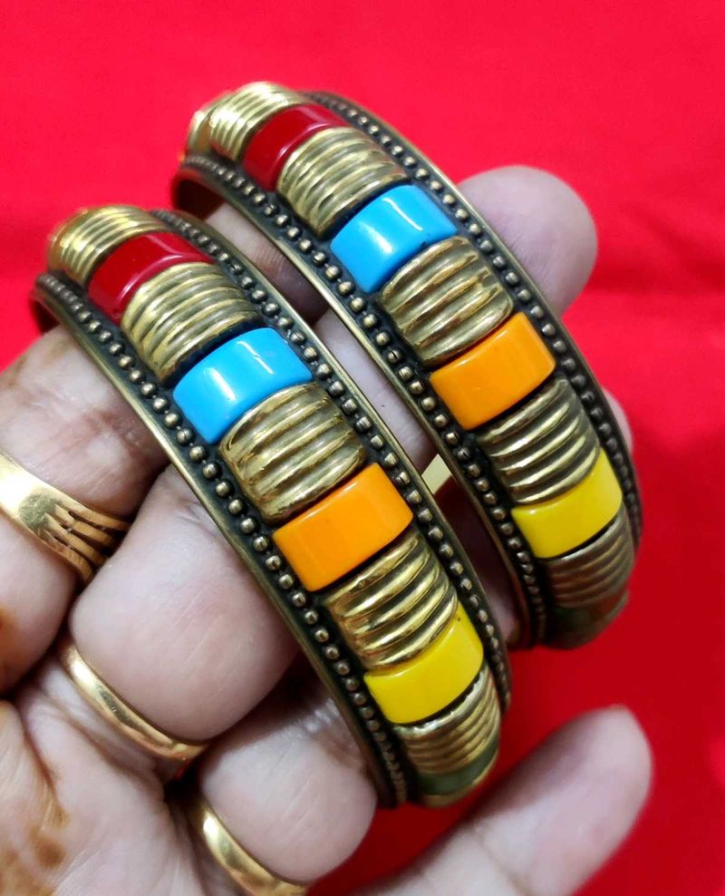 Colorful Retro Bangle Set✨🆕