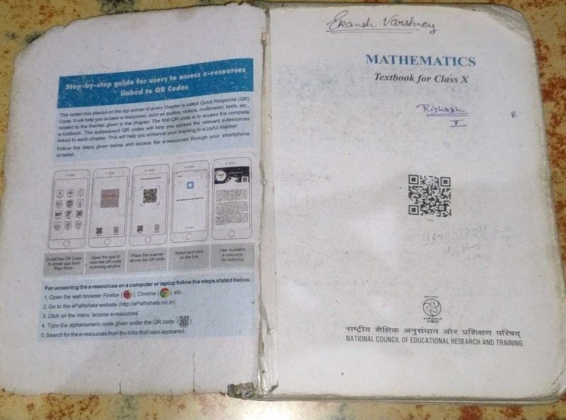 Class 10 Mathematics NCERT Textbook