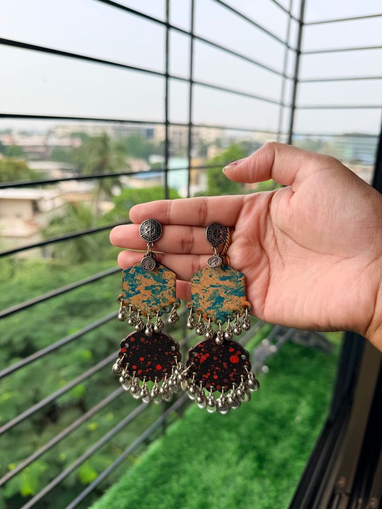 Unique Boho Jhumka Earrings