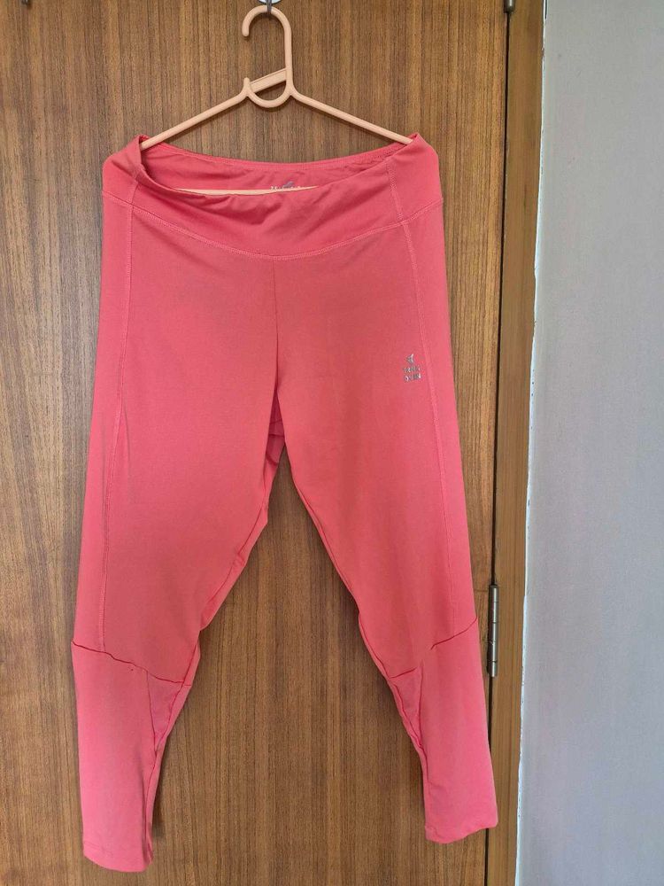 GYM wear coral Pink Athletic Leggings