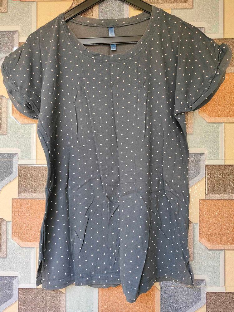 Polka Dot Short Sleeve T-Shirt