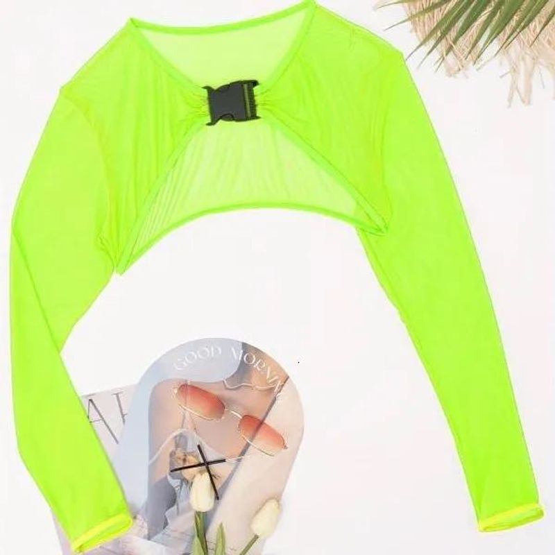 Neon Mesh Long Sleeve Bolero