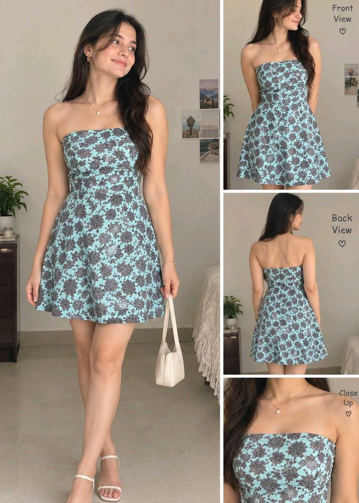 Strapless GAP Floral Mini Dress