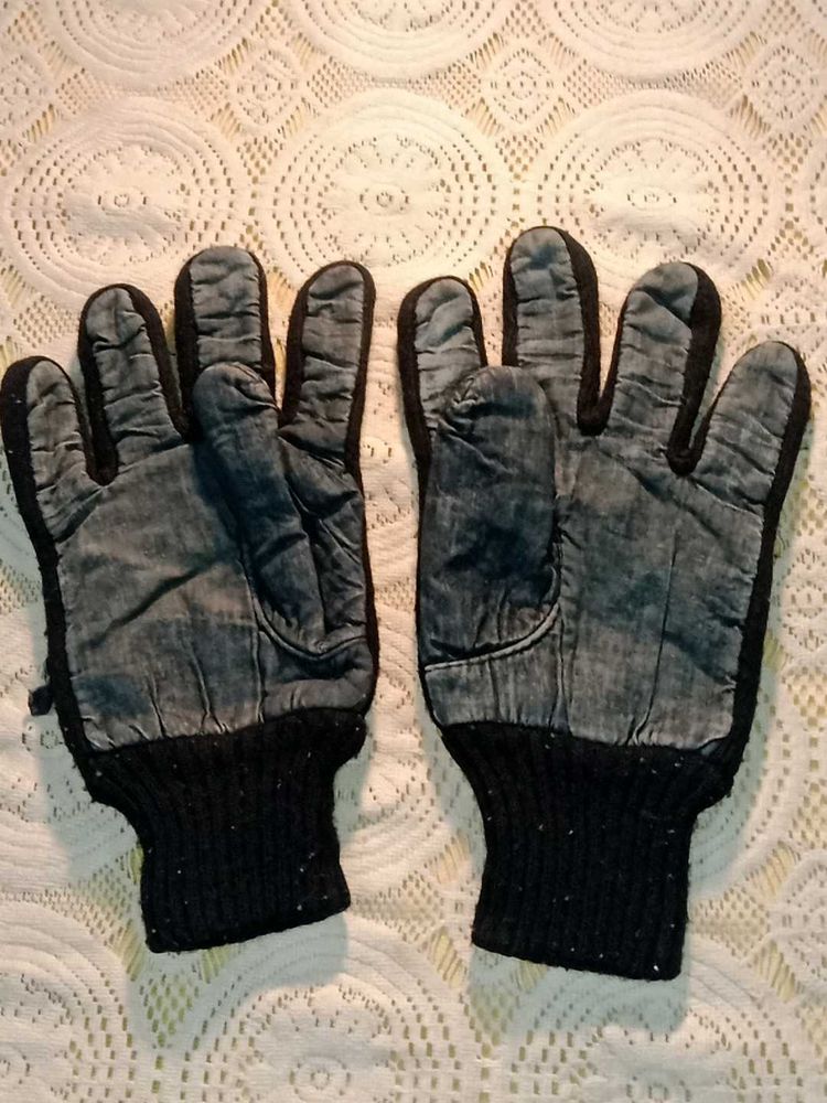 Denim Style Winter Driving Gloves