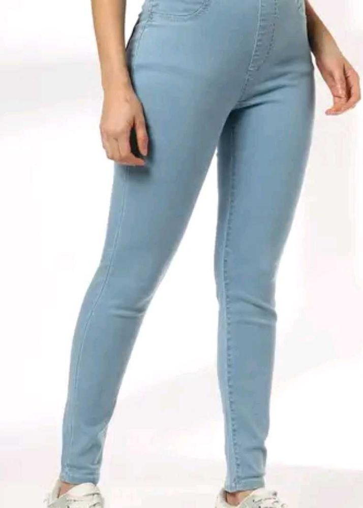 dnmx Light Blue Skinny Fit Jeans