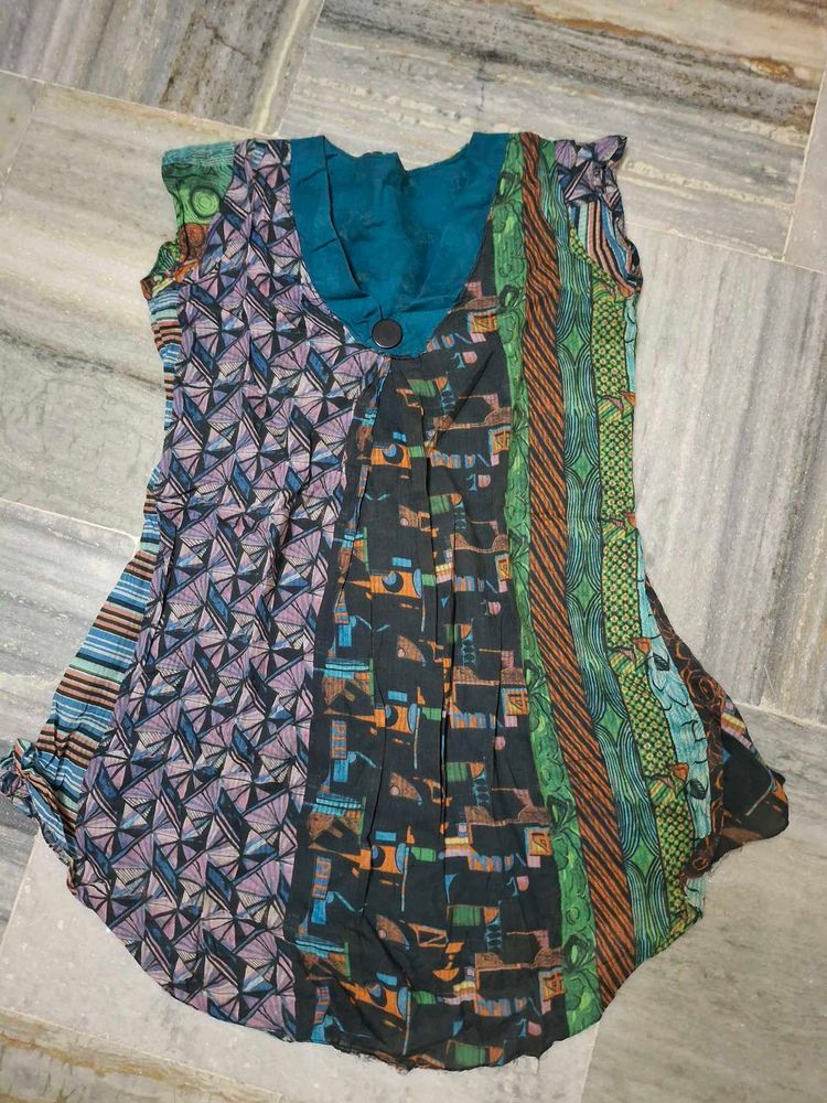 Boho Patchwork Kurta Top