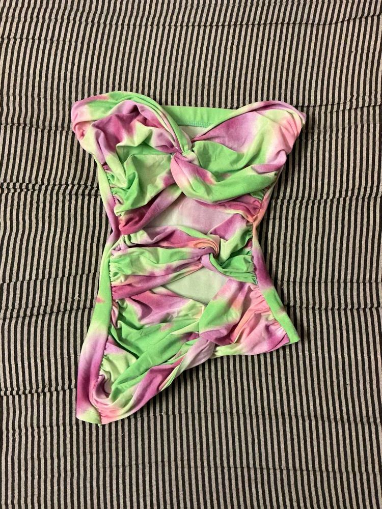 Strapless Tie-Dye top