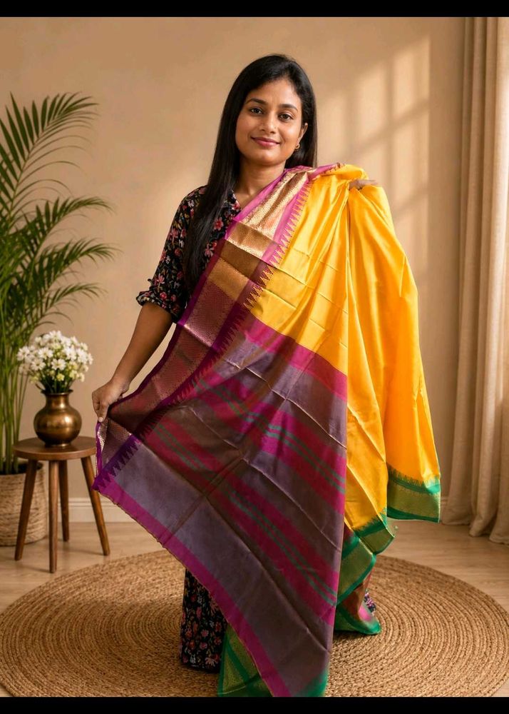 🌼 Kanakpriya – Soft Silk Ganga Yamuna Border Sare