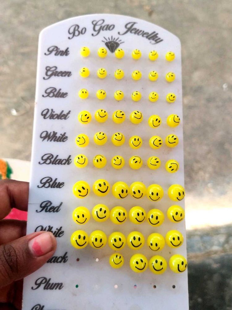 Cute Smiley Face Earring set 30sets