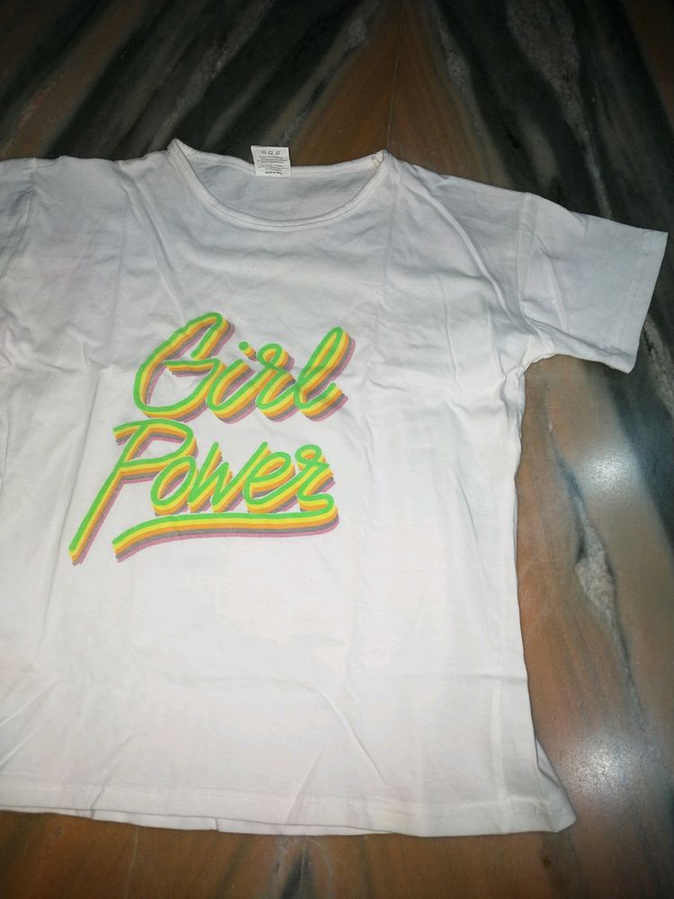White TshirtTop, No Flaws,Used 5/6 Times