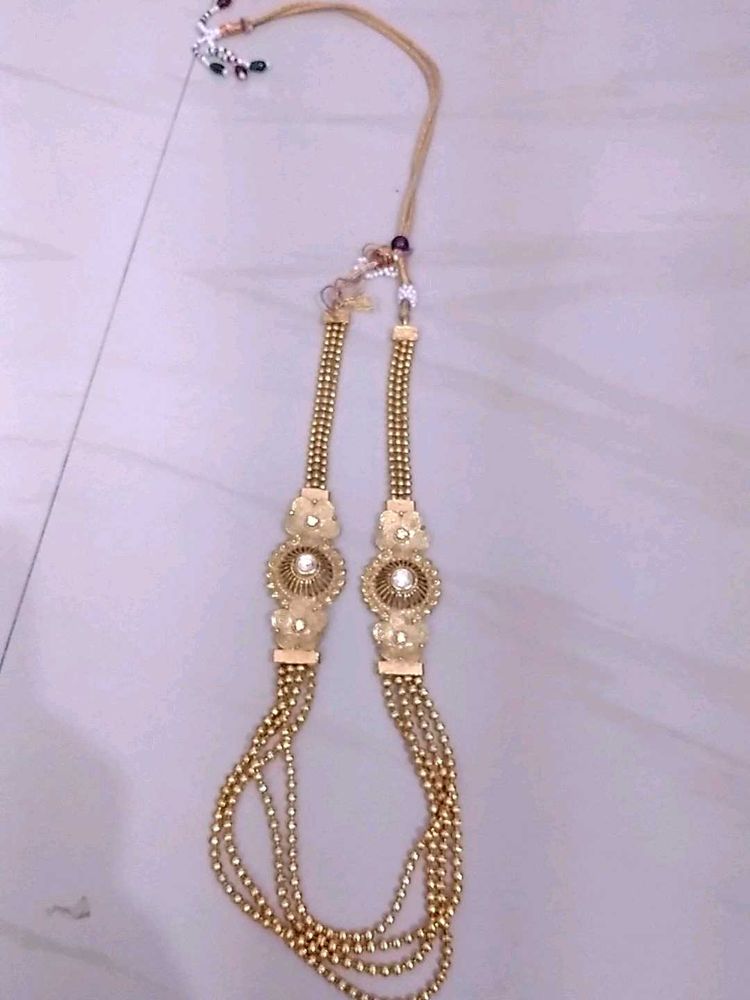 Vintage Gold Beaded Belt