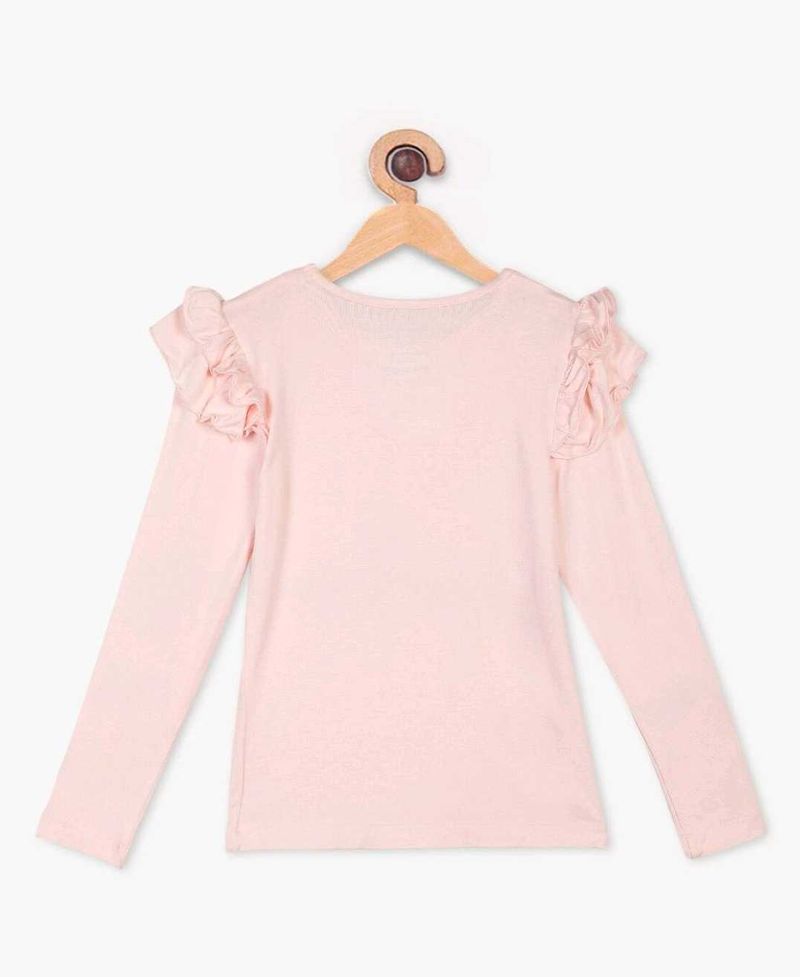 Full sleeve peach t-shirt