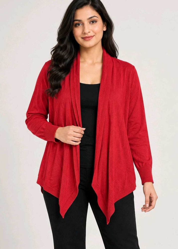 Chic Red Cardigan