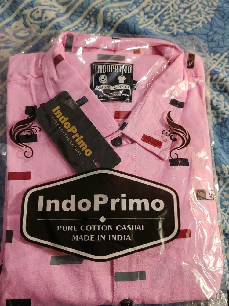 Pink Cotton Shirt