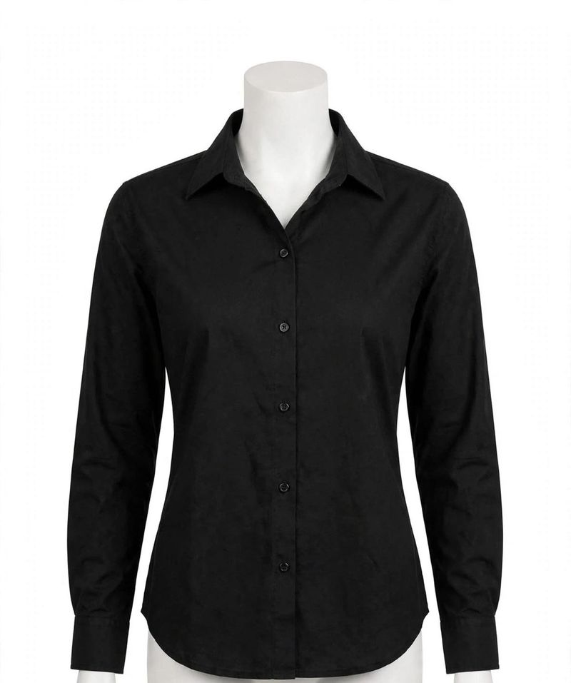 Classic Black Button-Up Shirt