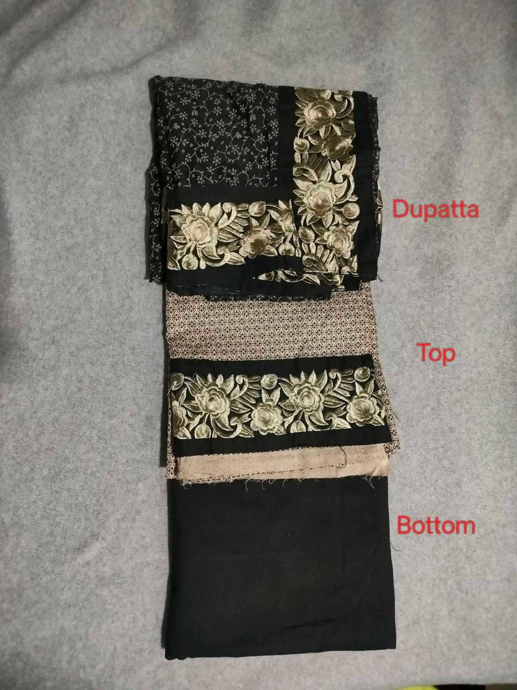 Elegant Black Kurta Set with Dupatta