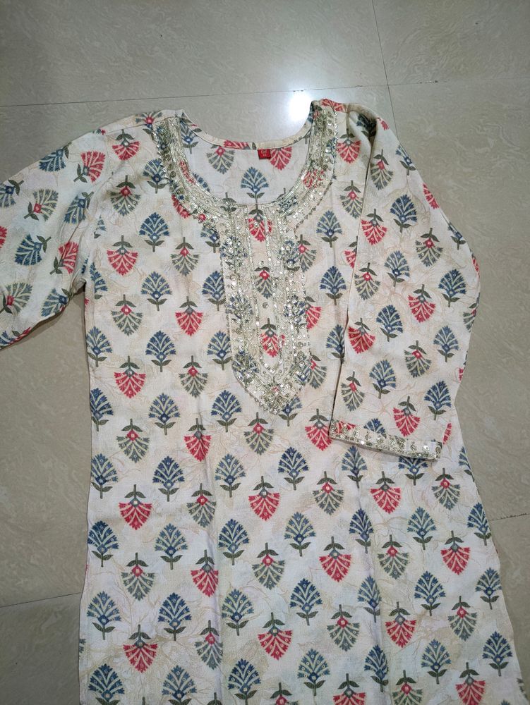 semi cotton kurti