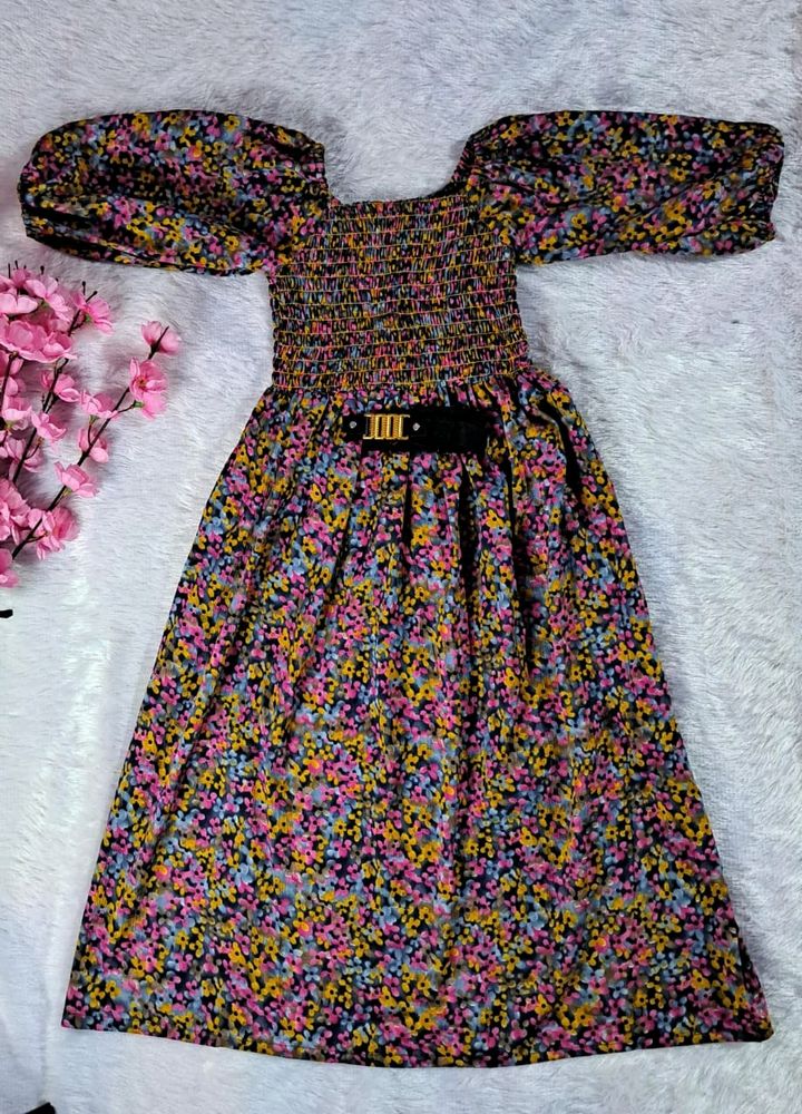 Dress With Belt (Do Mention Colour)