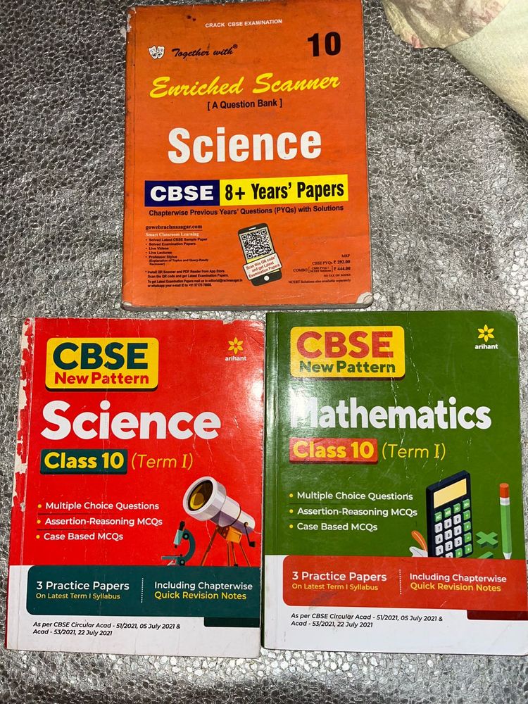 CBSE Class 10 Science &amp; Math Books